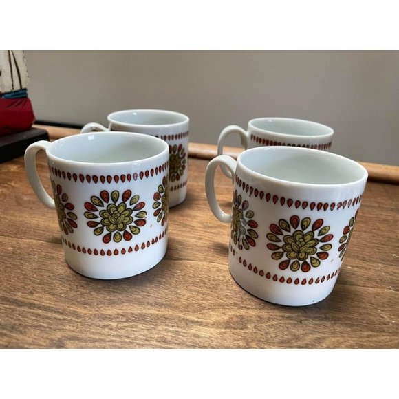 Vintage Coffee/Tea Mugs (4) from Japan - Picture 3 of 8